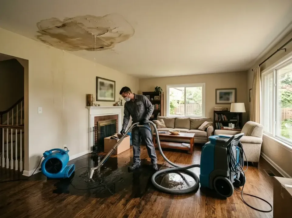 attic-pipe-burst-ceiling-drip-008 — frequently asked questions, Water Damage Restoration & Carpet Care in Bayport, MN